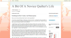 Desktop Screenshot of bitonovicequilter.blogspot.com