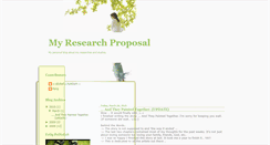 Desktop Screenshot of my-research-proposal-biotech-07-08.blogspot.com
