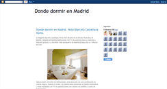 Desktop Screenshot of dondedormirenmadrid.blogspot.com