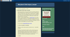 Desktop Screenshot of marylandchildinjurylawyer.blogspot.com