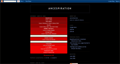 Desktop Screenshot of ancespiration.blogspot.com
