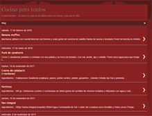 Tablet Screenshot of cocinapatontos.blogspot.com