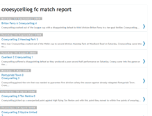 Tablet Screenshot of croesyceiliogafc.blogspot.com