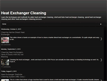 Tablet Screenshot of heat-exchanger-cleaning.blogspot.com