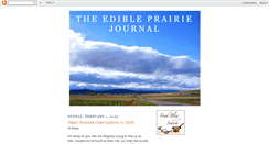 Desktop Screenshot of edibleprairiejournal.blogspot.com