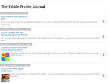 Tablet Screenshot of edibleprairiejournal.blogspot.com