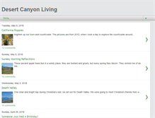 Tablet Screenshot of desertcanyonliving.blogspot.com