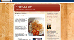 Desktop Screenshot of afoodlovestory.blogspot.com