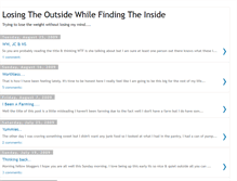 Tablet Screenshot of losingwhilefinding.blogspot.com