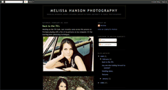 Desktop Screenshot of melissahansonphotography.blogspot.com