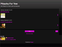 Tablet Screenshot of pikachuforyew.blogspot.com