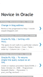 Mobile Screenshot of novice-oracle.blogspot.com