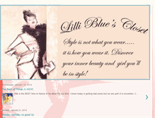 Tablet Screenshot of lillibluescloset.blogspot.com