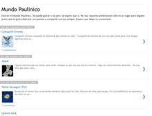 Tablet Screenshot of mundo-paulinico.blogspot.com