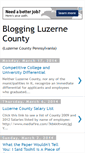 Mobile Screenshot of bloggingluzernecounty.blogspot.com