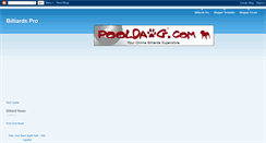 Desktop Screenshot of billiardspro.blogspot.com