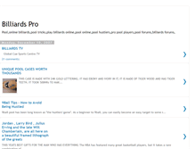 Tablet Screenshot of billiardspro.blogspot.com