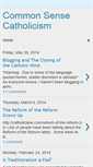 Mobile Screenshot of commonsensecatholicism.blogspot.com
