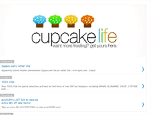 Tablet Screenshot of cupcakelife.blogspot.com