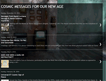 Tablet Screenshot of cosmicmessagesfornewage.blogspot.com