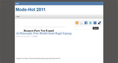 Desktop Screenshot of mode-hot.blogspot.com