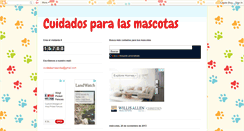 Desktop Screenshot of loscuidadosparalasmascotas.blogspot.com