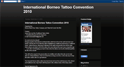 Desktop Screenshot of internationalborneotattooconventio.blogspot.com