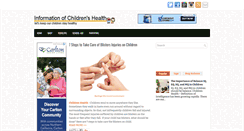 Desktop Screenshot of childrenhealth.blogspot.com