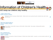 Tablet Screenshot of childrenhealth.blogspot.com