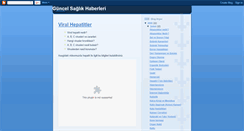 Desktop Screenshot of guncelsaglikhaberleri.blogspot.com