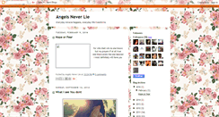 Desktop Screenshot of angelsneverlie.blogspot.com