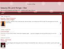 Tablet Screenshot of beautylifeandthingsilike.blogspot.com