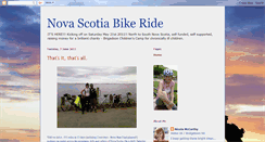 Desktop Screenshot of novascotiabikeride.blogspot.com