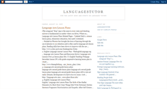 Desktop Screenshot of languagestutor.blogspot.com