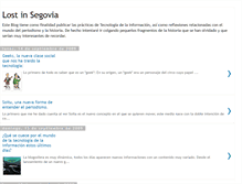 Tablet Screenshot of lostinsegovia.blogspot.com