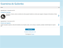 Tablet Screenshot of grupodecapoeiraguerreirosdoquilombo.blogspot.com