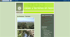Desktop Screenshot of casasyterrenosentepic.blogspot.com