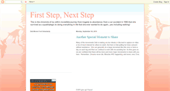 Desktop Screenshot of first-step-next-step.blogspot.com