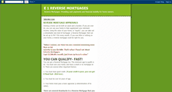 Desktop Screenshot of e1reversemortgages.blogspot.com