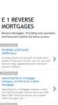 Mobile Screenshot of e1reversemortgages.blogspot.com