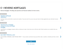 Tablet Screenshot of e1reversemortgages.blogspot.com