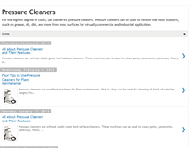 Tablet Screenshot of pressure-cleaners.blogspot.com