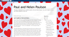 Desktop Screenshot of paulandhelenpaulson.blogspot.com