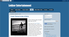 Desktop Screenshot of lekkerentertainment.blogspot.com