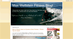 Desktop Screenshot of maxwettsteinfitness.blogspot.com