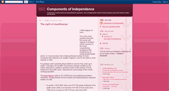 Desktop Screenshot of componentsofindependence.blogspot.com