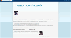 Desktop Screenshot of memoriaenlaweb.blogspot.com