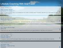 Tablet Screenshot of coachingwithanafraser.blogspot.com