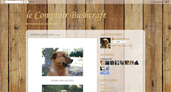 Desktop Screenshot of lecomptoirbushcraft.blogspot.com