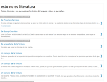 Tablet Screenshot of estonoesliteratura.blogspot.com